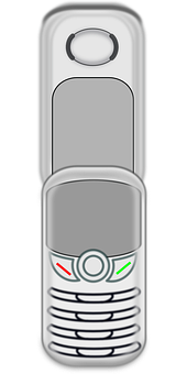 Classic Nokia Flip Phone Vector PNG Image