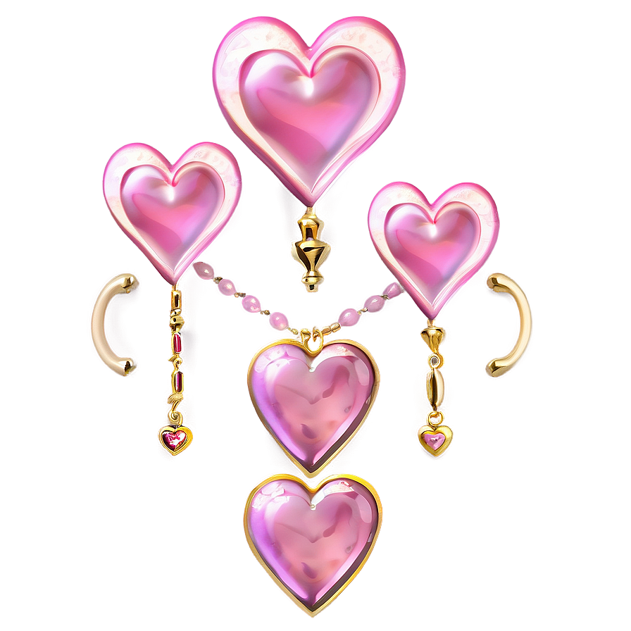 Classic Pink Hearts Png Gpc PNG Image