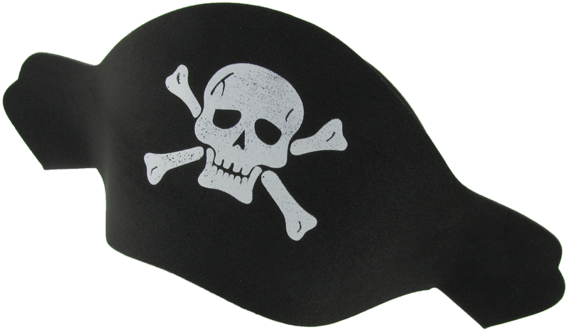 Classic Pirate Hat Skulland Crossbones PNG Image