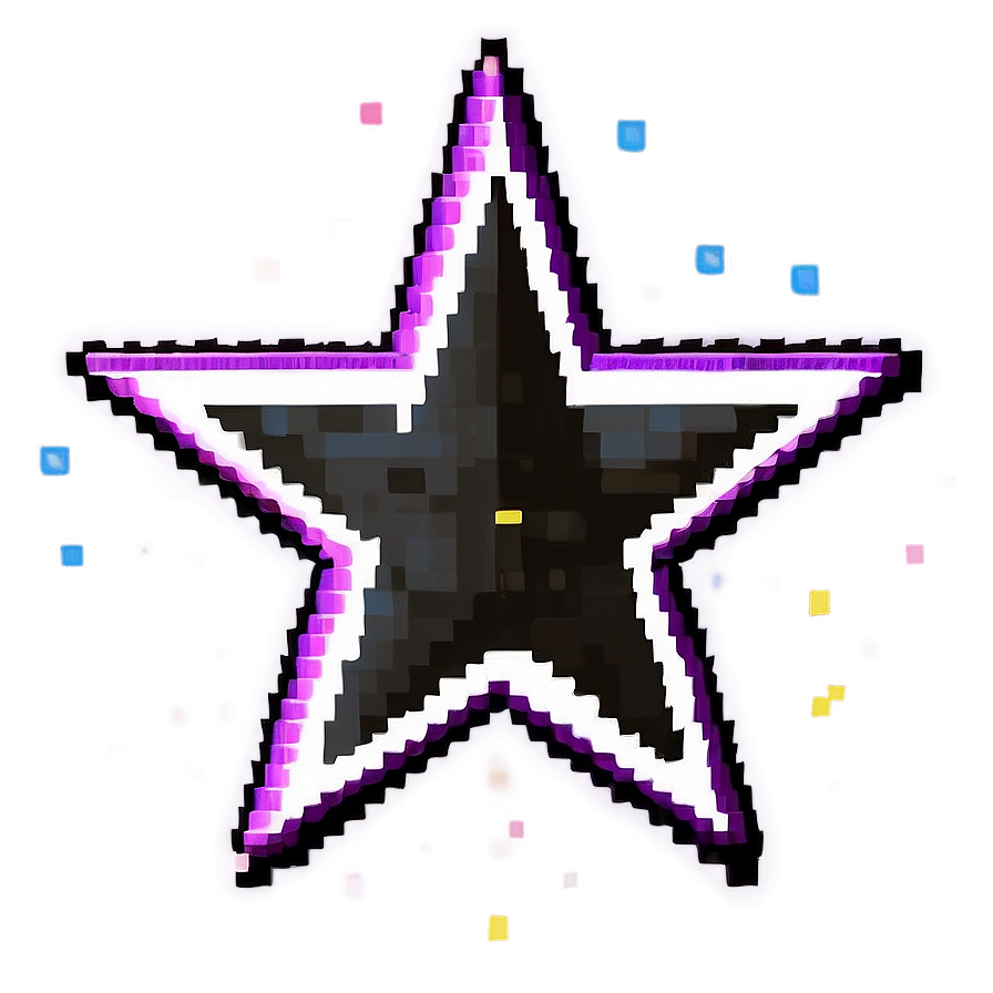 Classic Pixel Star Artwork Png 19 PNG Image