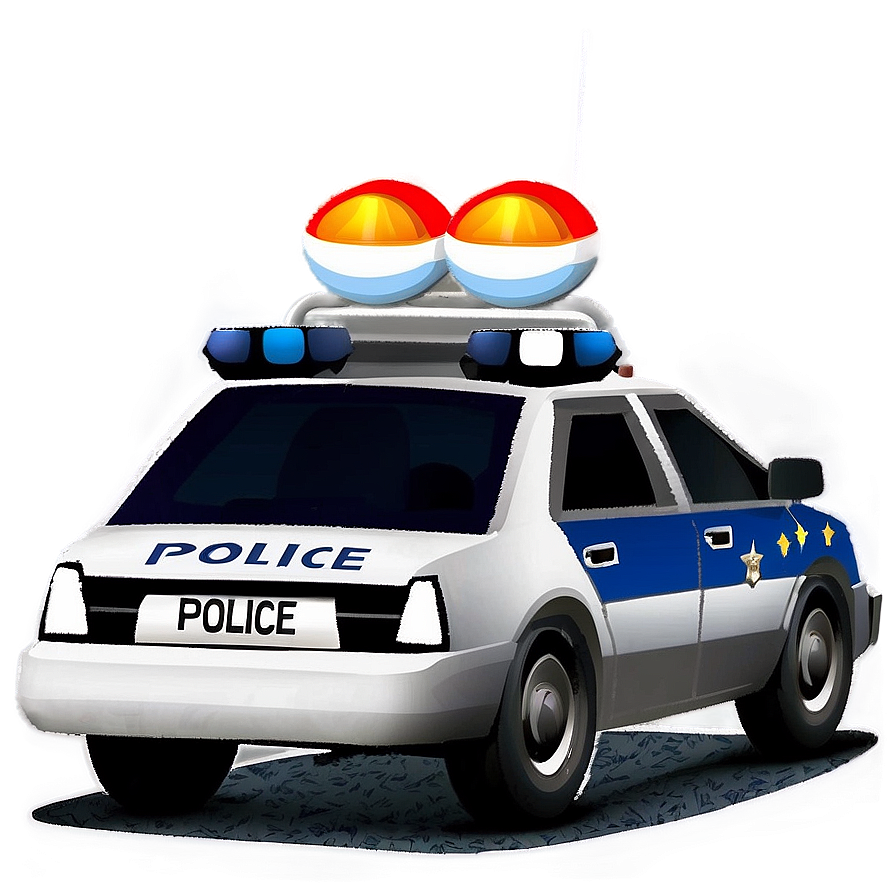 Classic Police Car Png Oed PNG Image