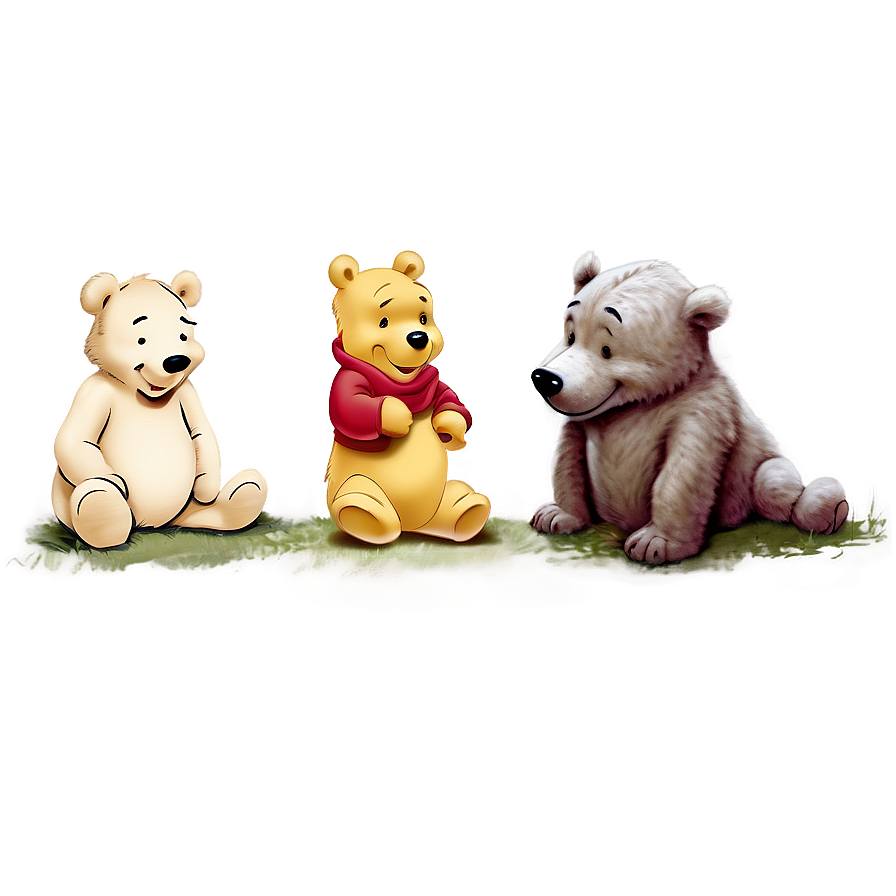 Classic Pooh And Friends Png Byh PNG Image