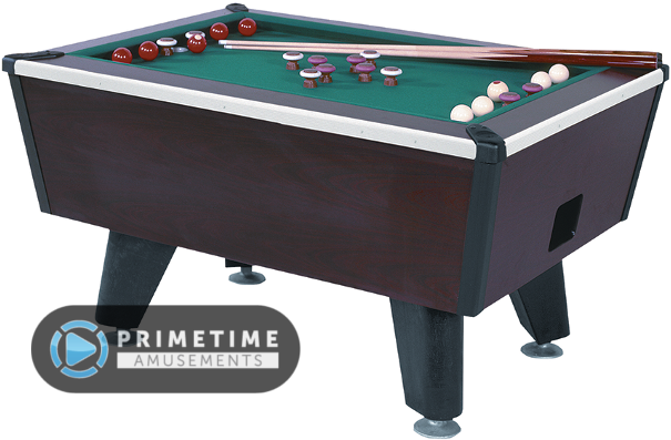 Classic Pool Table Setup PNG Image