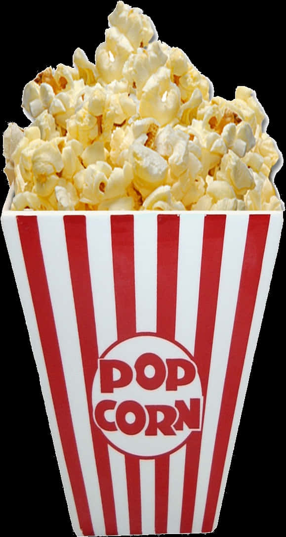 Classic Popcorn Box Clipart PNG Image