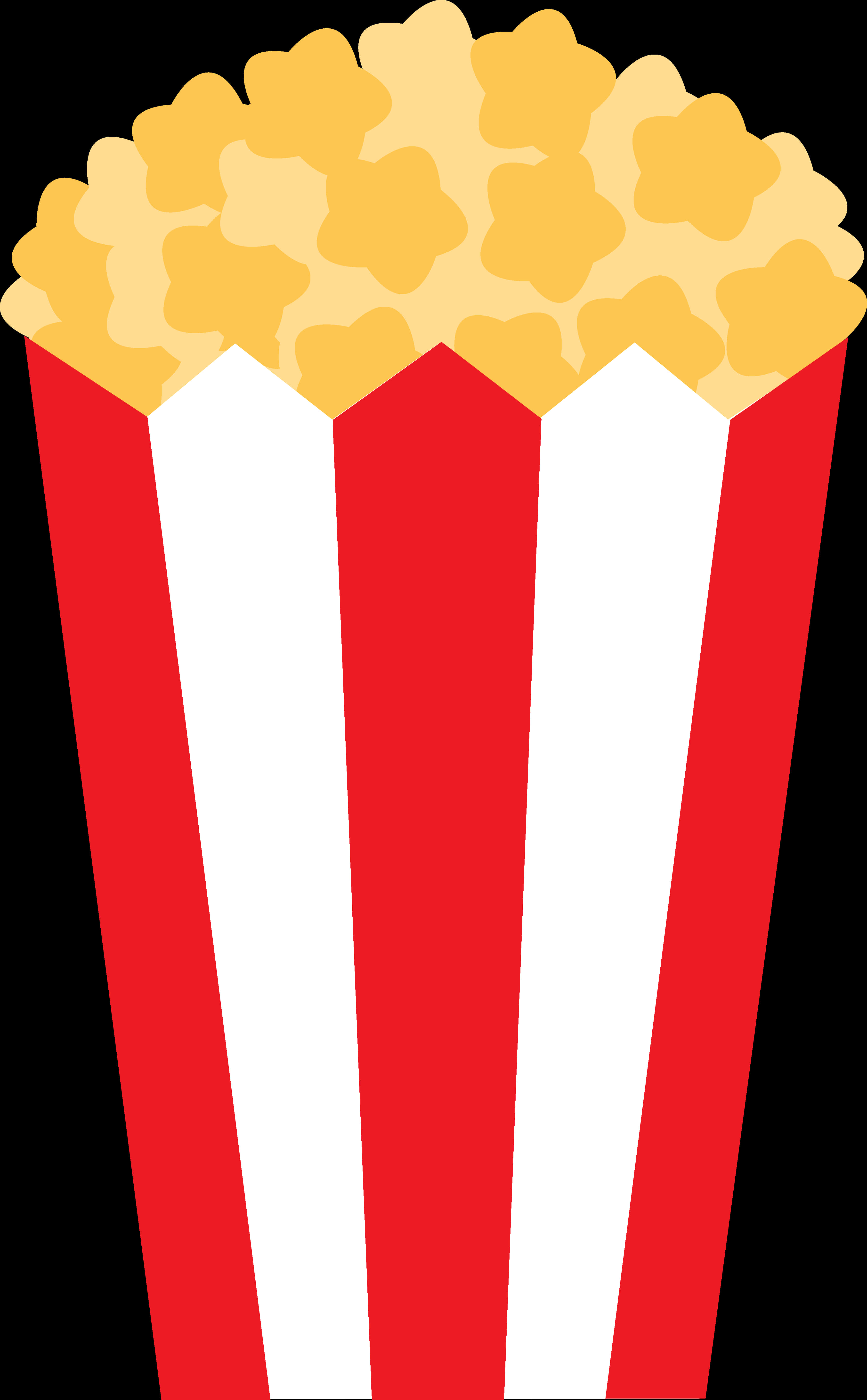 Classic Popcorn Box Clipart PNG Image