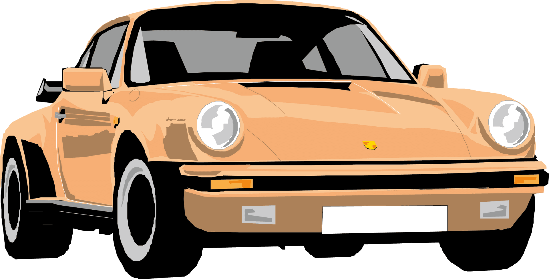 Classic Porsche911 Illustration PNG Image