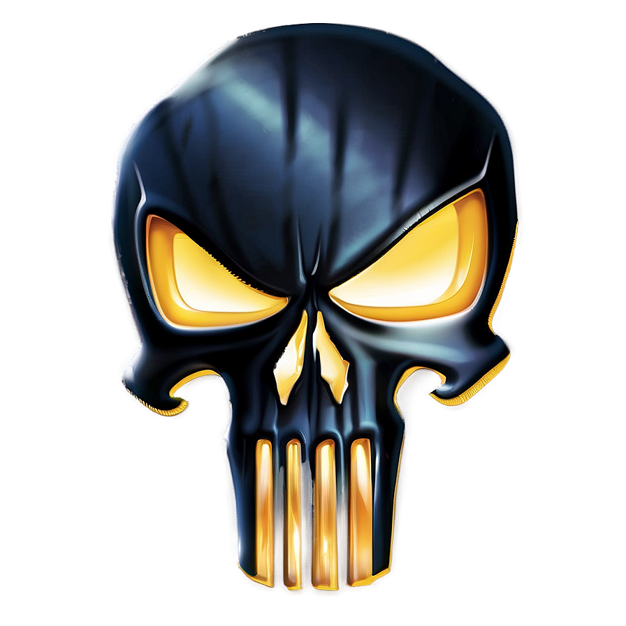 Classic Punisher Skull Icon Png Din28 PNG Image