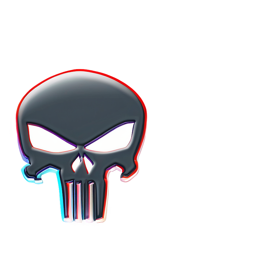 Classic Punisher Skull Icon Png Snc67 PNG Image