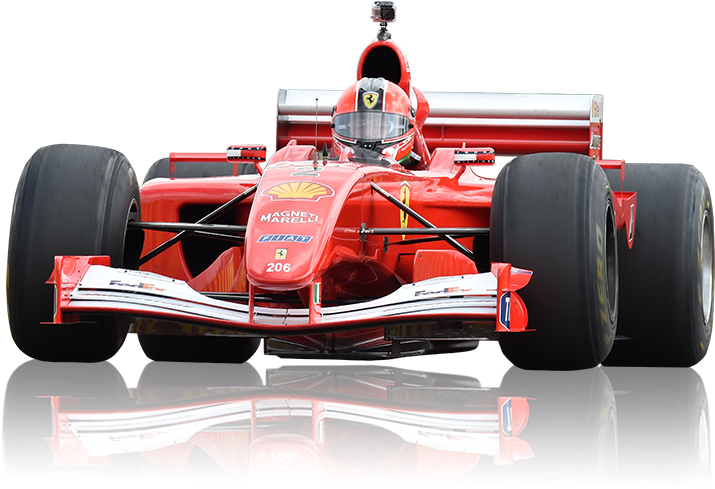 Classic Red Ferrari F1 Racer PNG Image