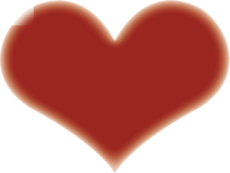 Classic Red Heart PNG Image