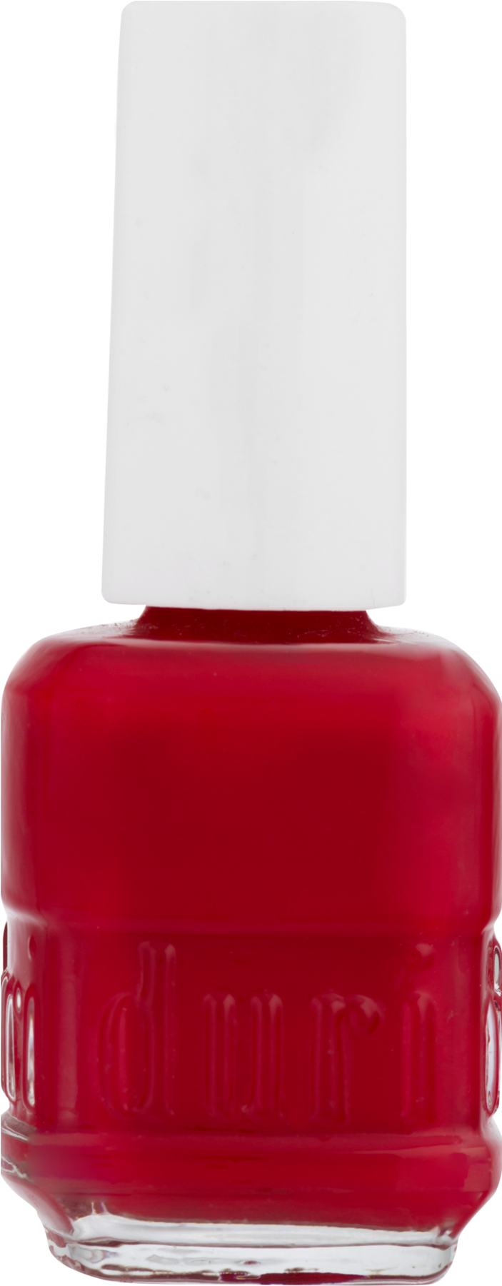 Classic Red Nail Polish Bottle PNG Image