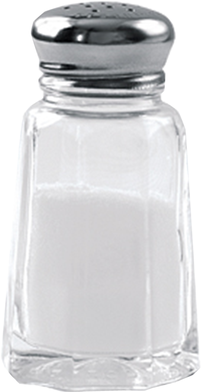 Classic Salt Shaker Filledwith White Salt PNG Image