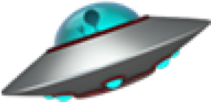 Classic Silver Spaceship3 D Model PNG Image