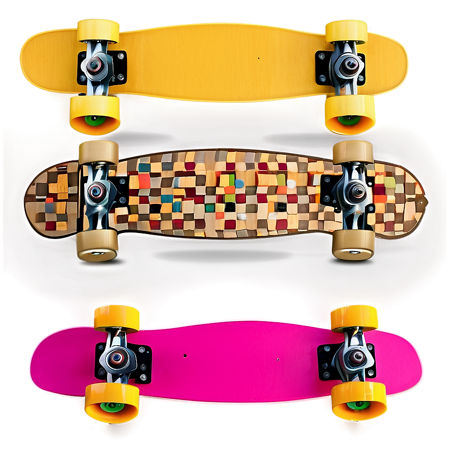 Classic Skateboard Design Png Yde1 PNG Image