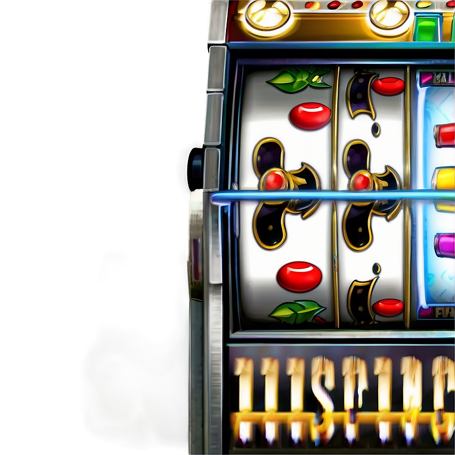 Classic Slot Machine Reels PNG Image