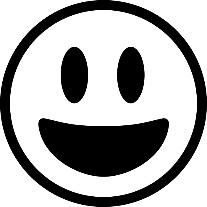 Classic Smile Emoji Graphic PNG Image