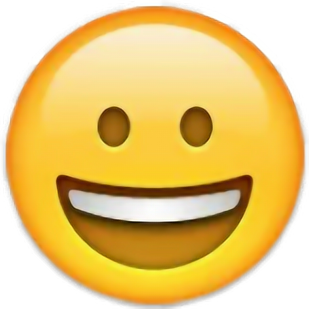 Classic Smiley Face Emoji PNG Image