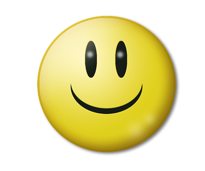 Classic Smiley Face Emoji PNG Image