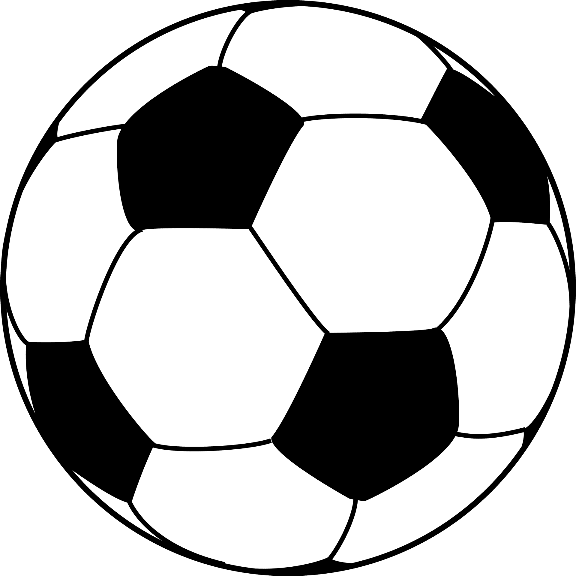 Classic Soccer Ball Illustration PNG Image