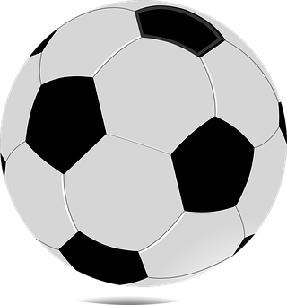 Classic Soccer Ball Illustration PNG Image