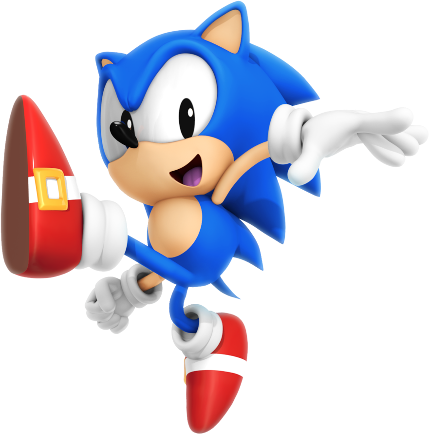 Classic Sonic Pose.png PNG Image