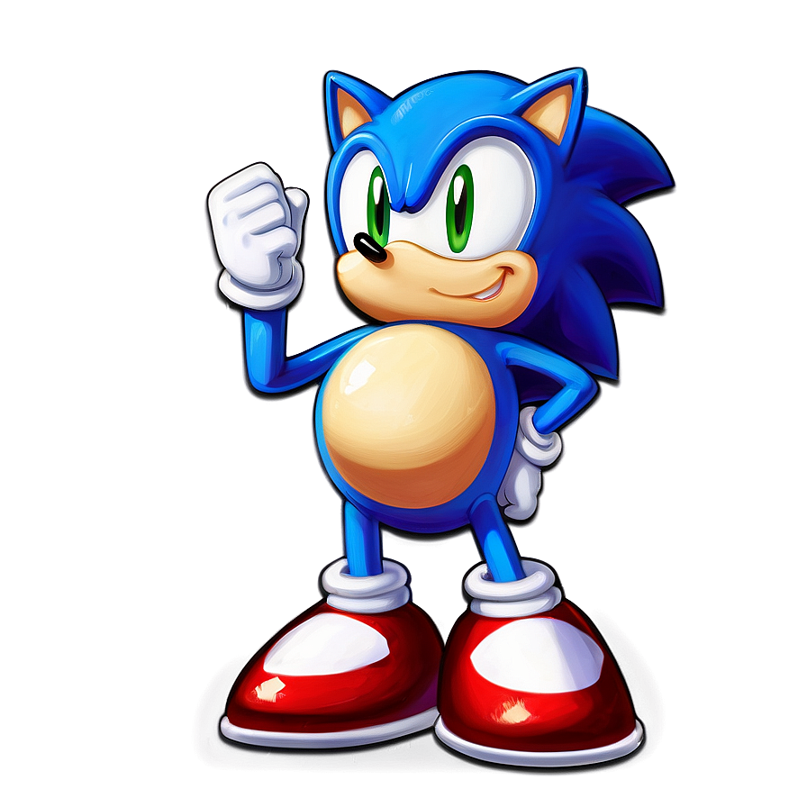 Classic Sonic The Hedgehog Png Fdh77 PNG Image