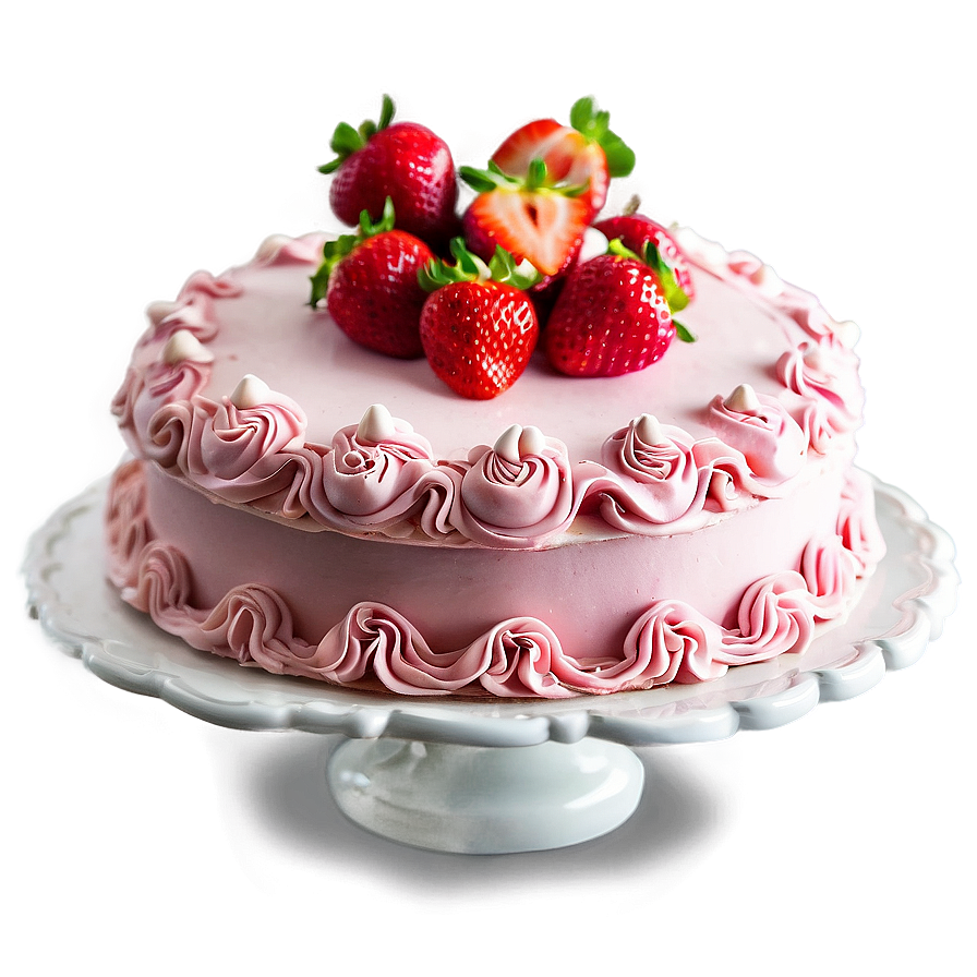 Classic Strawberry Cake Png Vdt PNG Image