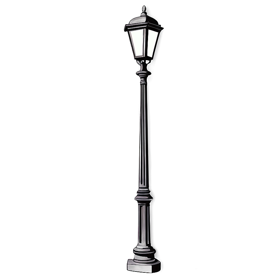 Classic Street Lamp Post Png Aht PNG Image