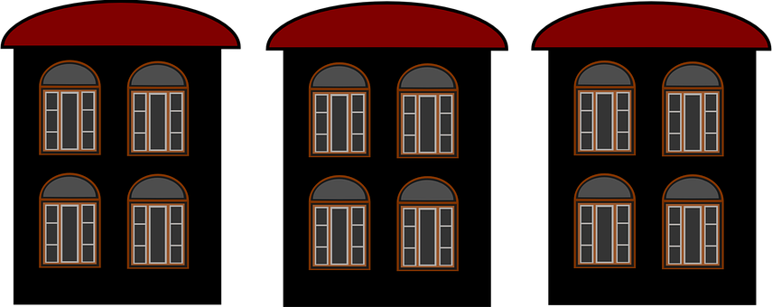 Classic Style Windows Architecture PNG Image