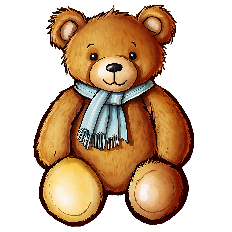 Classic Teddy Bear Drawing Png 28 PNG Image