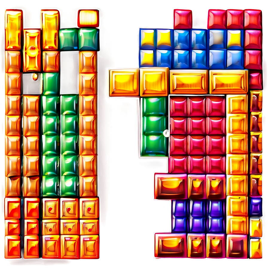 Classic Tetris Game Png Jcb PNG Image