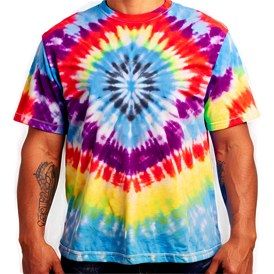 Classic Tie Dye Shirt Png Ljf39 PNG Image