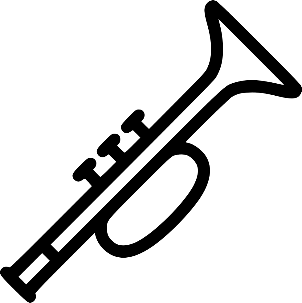 Classic Trumpet Icon PNG Image