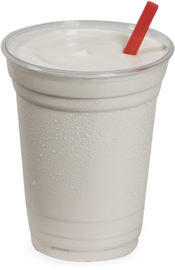 Classic Vanilla Milkshake Styrofoam Cup PNG Image