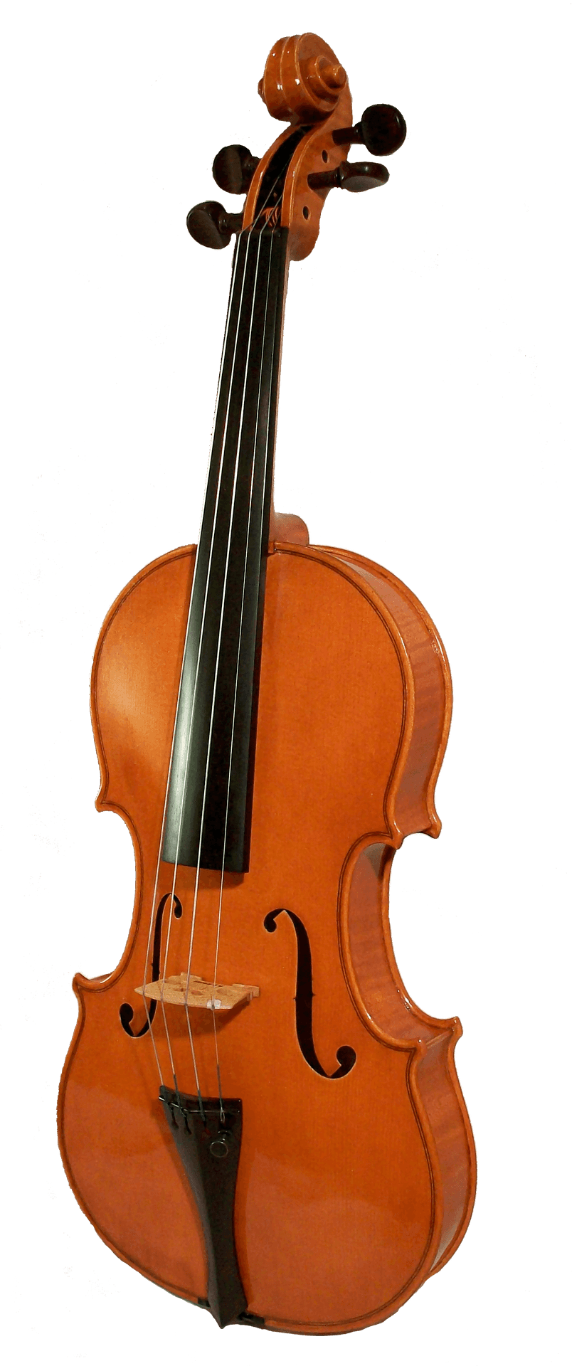 Classic Violin Isolatedon Blue Background.png PNG Image