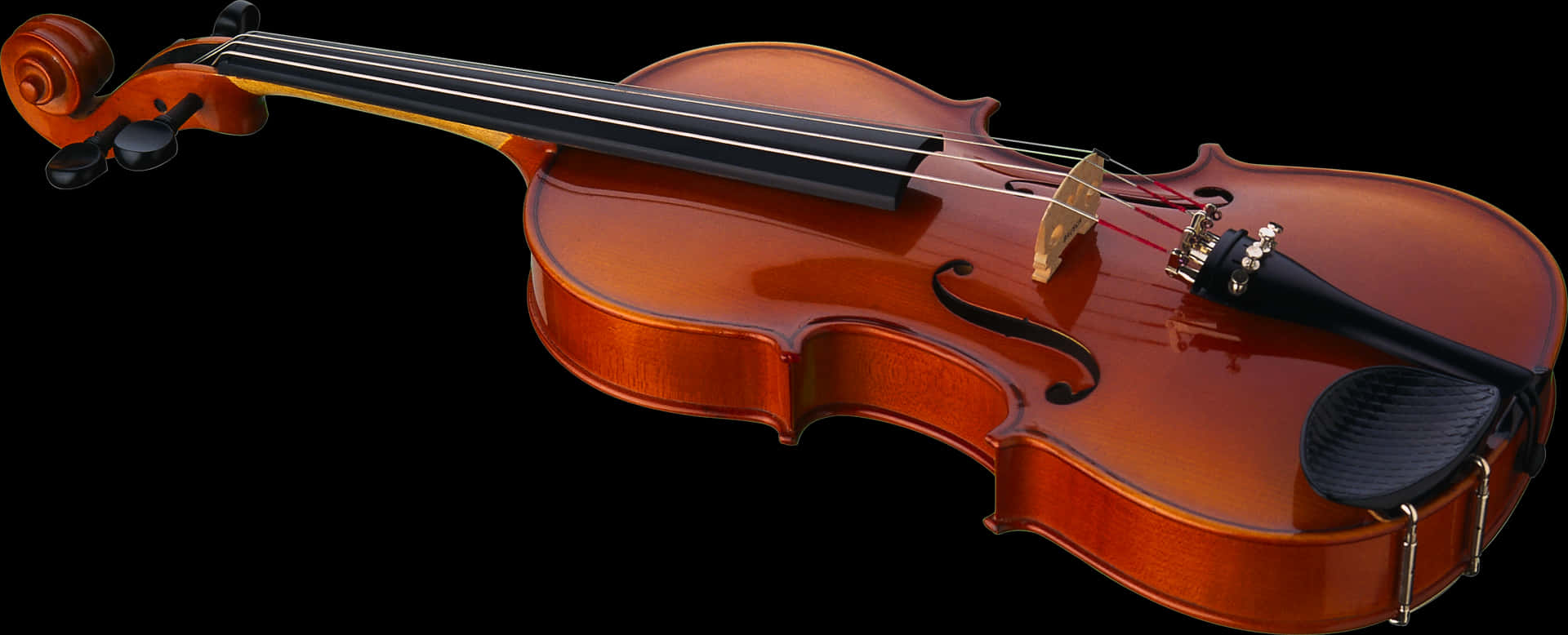 Classic Violinon Black Background PNG Image