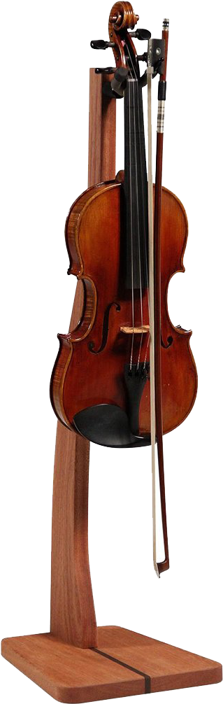 Classic Violinon Stand PNG Image