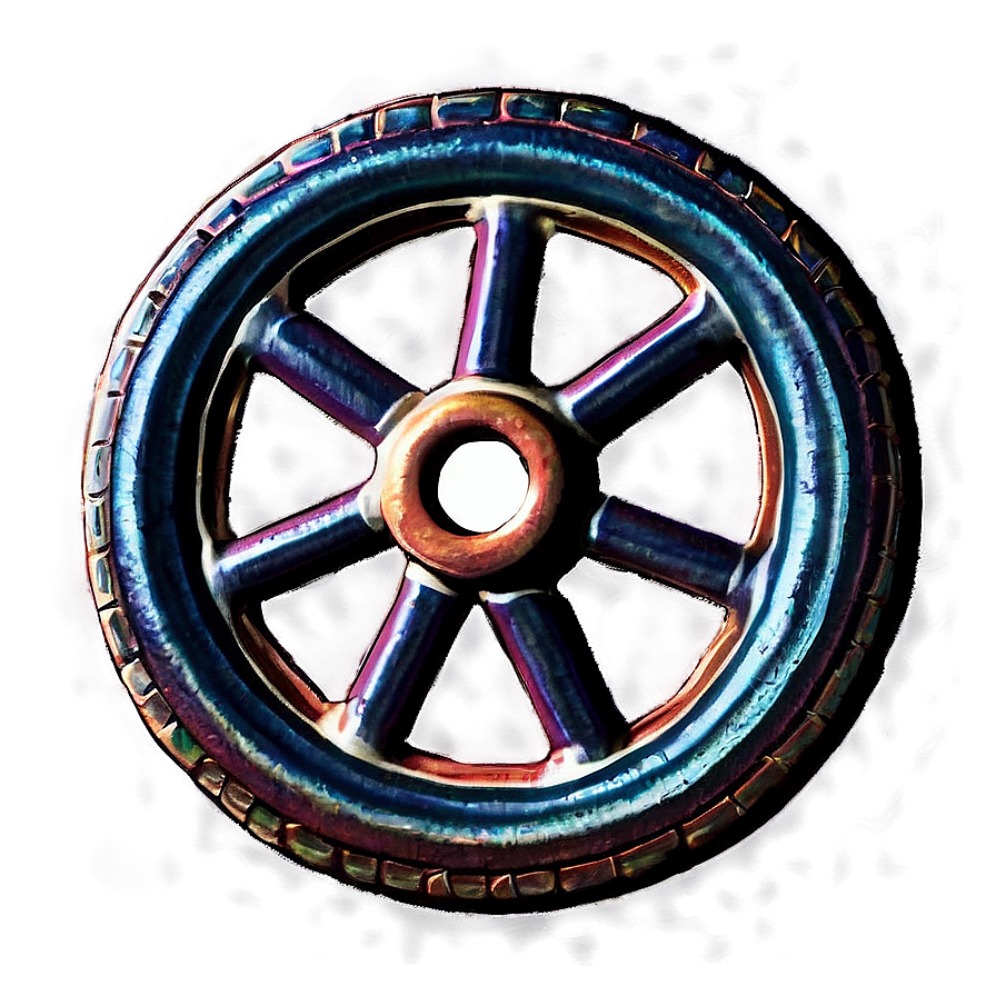 Classic Wagon Wheel Artwork Png Eno50 PNG Image