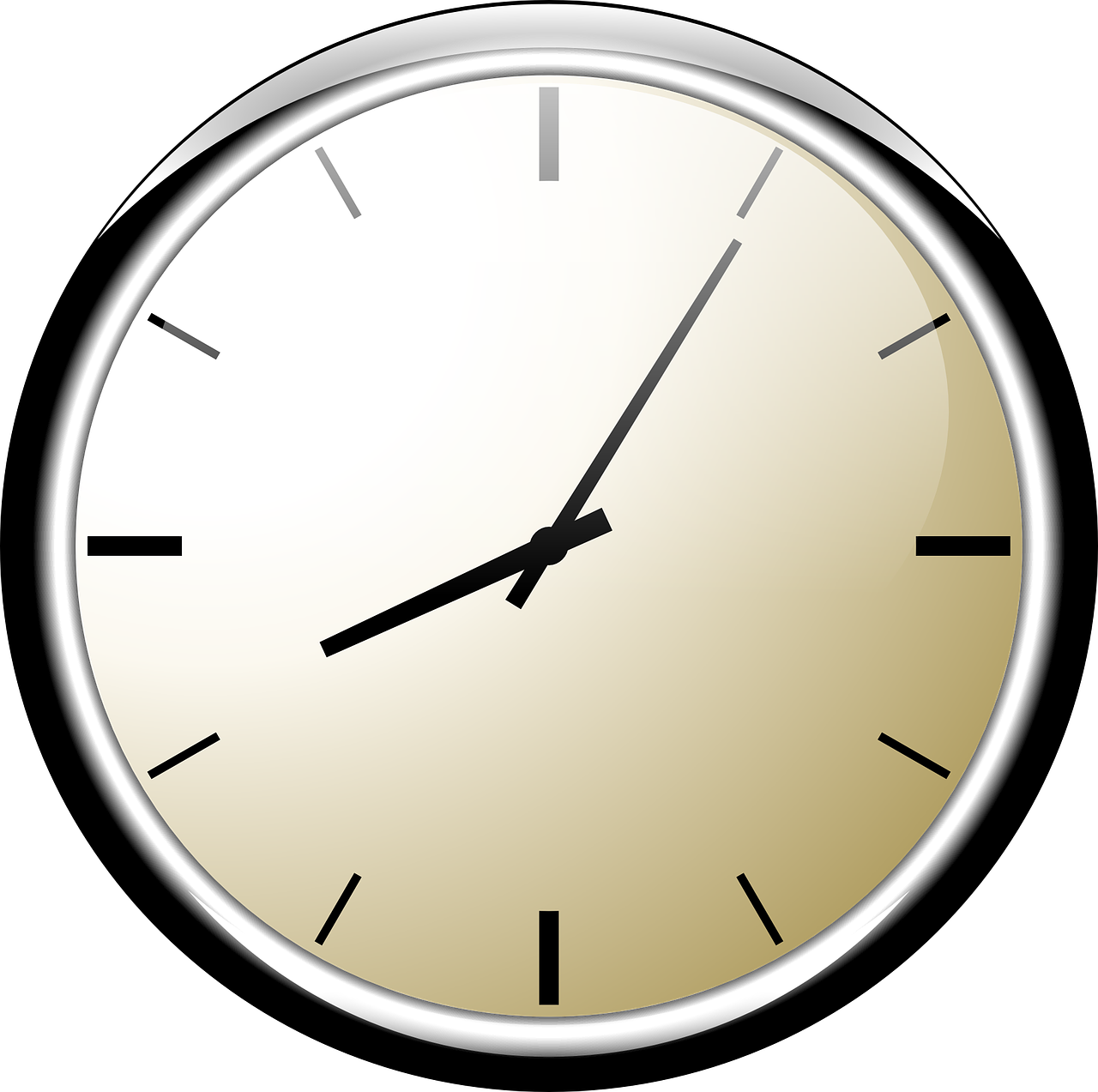 Classic Wall Clock PNG Image