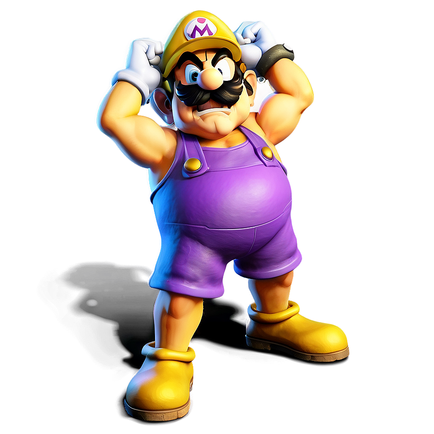 Classic Wario Pose Png 26 PNG Image