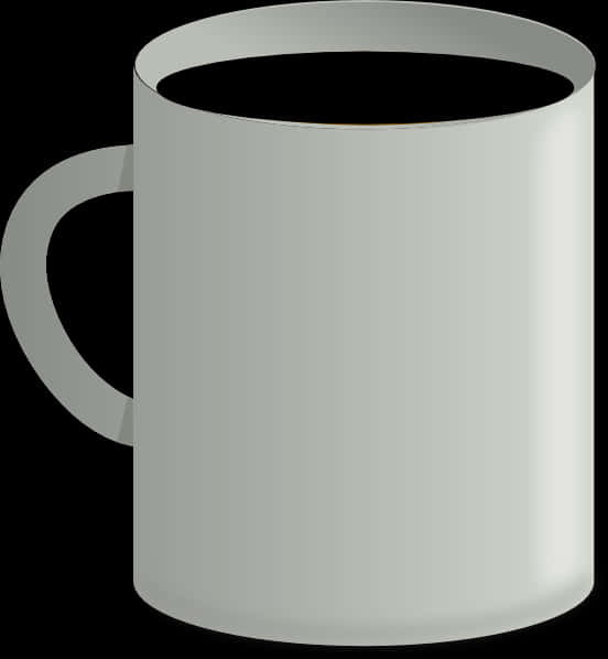 Classic White Coffee Mug PNG Image