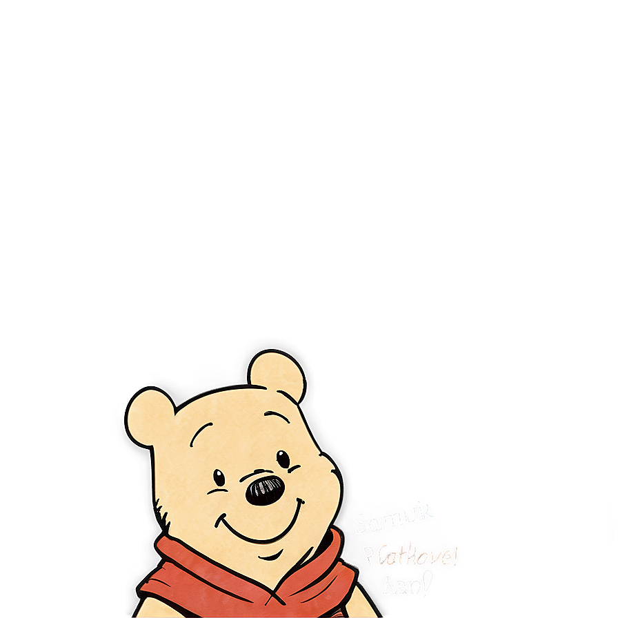 Classic Winnie The Pooh Portrait Png Osp PNG Image