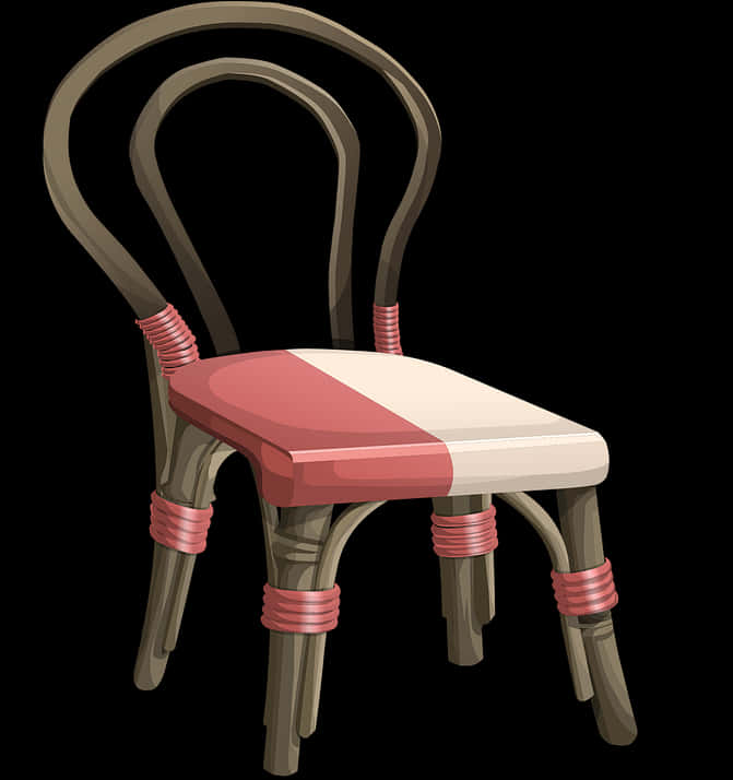 Classic Wooden Chair Design PNG Image