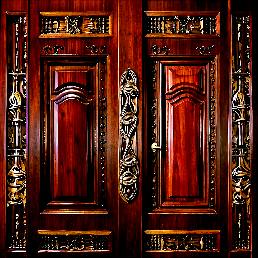 Classic Wooden Door Design Png Cem PNG Image