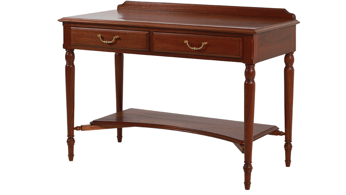 Classic Wooden Dressing Table PNG Image