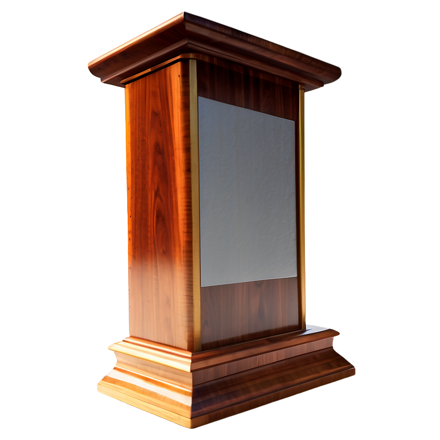 Classic Wooden Podium Png 73 PNG Image