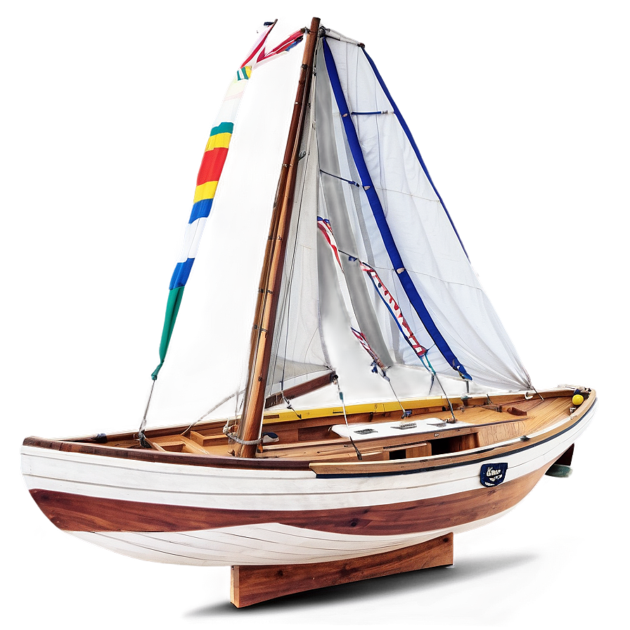 Classic Wooden Sailing Boat Png Fkx PNG Image