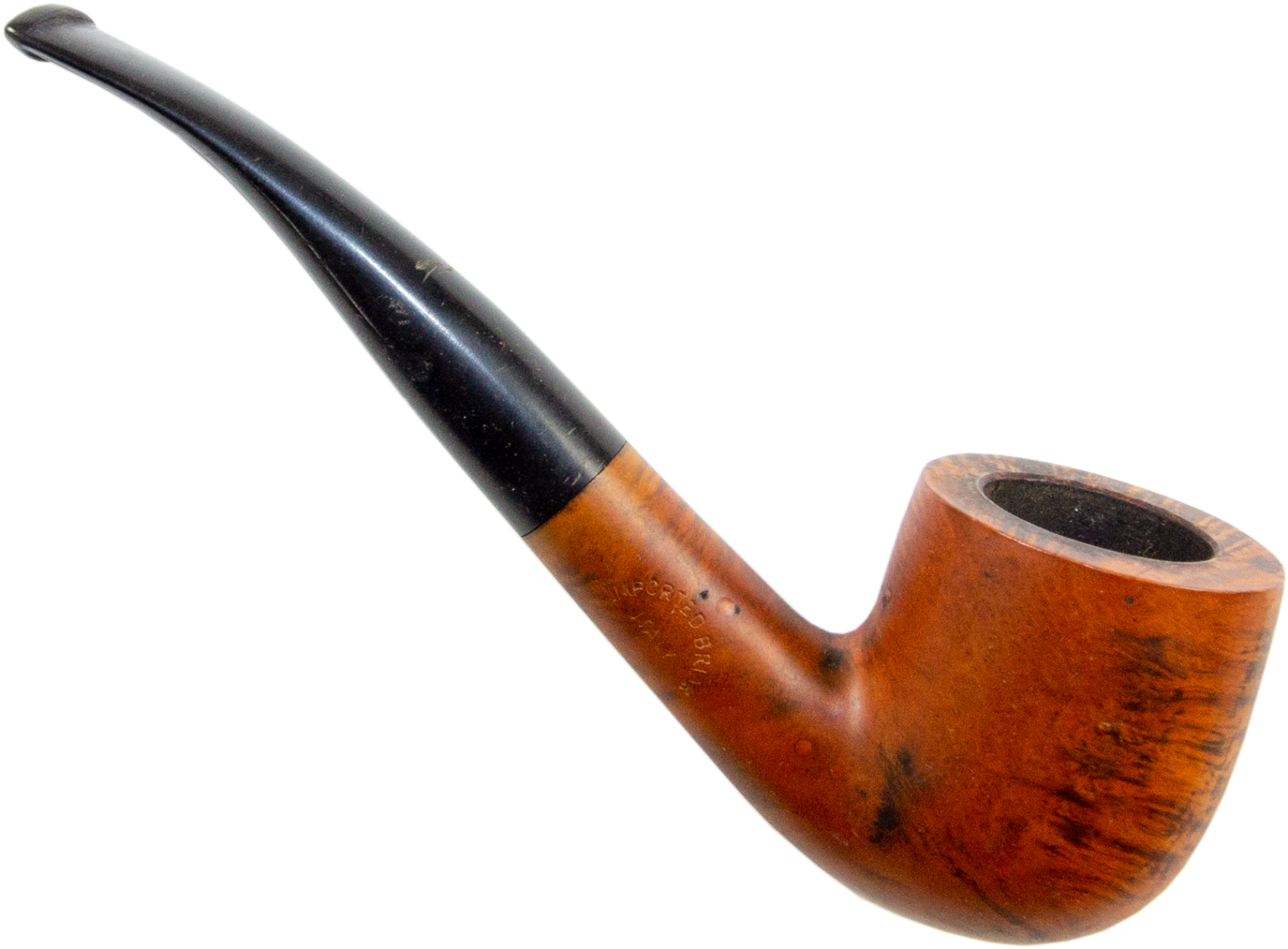 Classic Wooden Smoking Pipe PNG Image