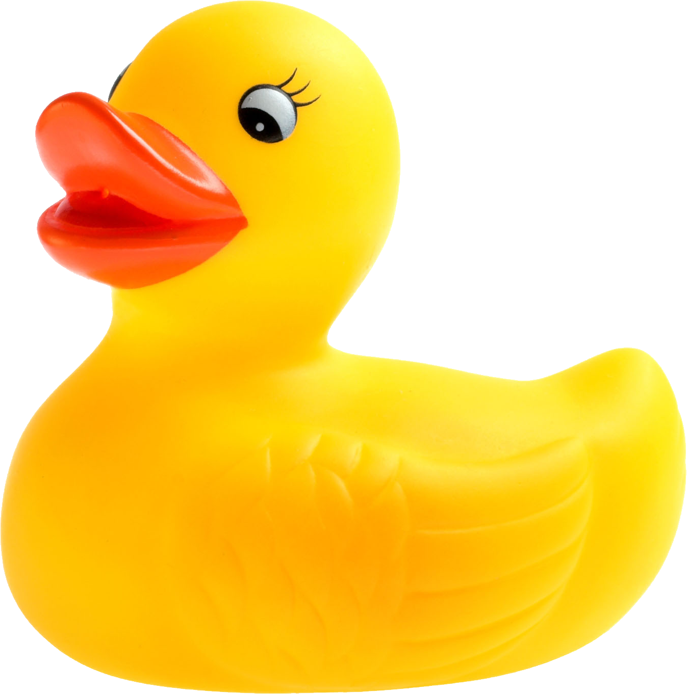 Classic Yellow Rubber Duck PNG Image