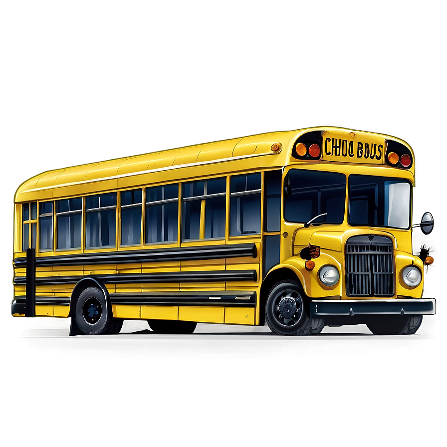 Classic Yellow School Bus Png Sqc PNG Image